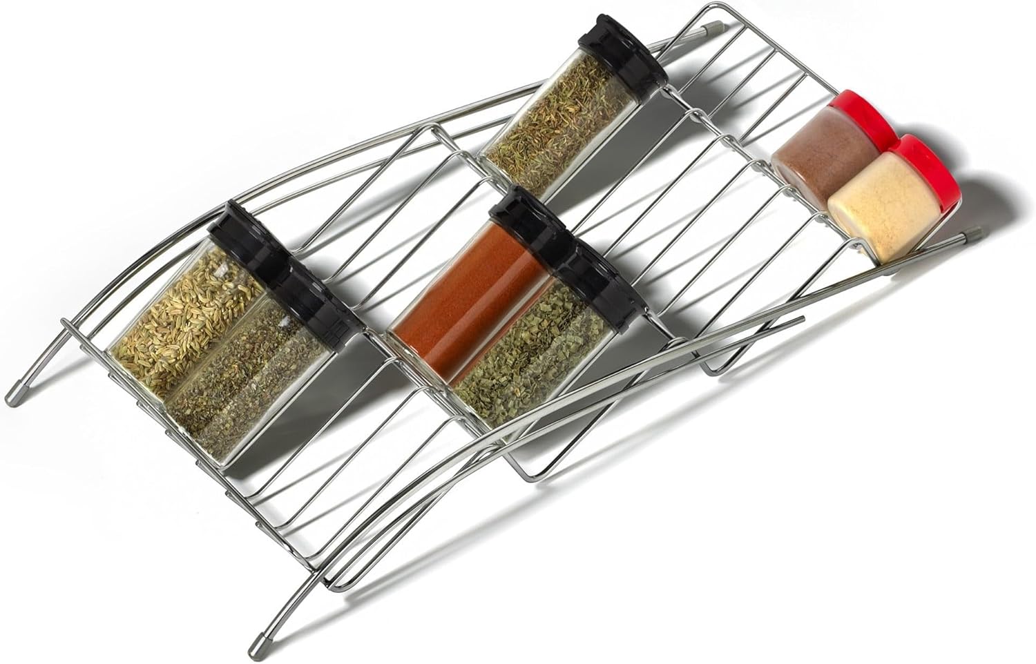 Multifunctional Drawer-Type Spice Rack with Rubber Feet