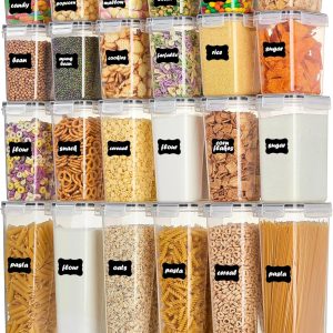 24-Pack Black Food Storage Containers with Lids